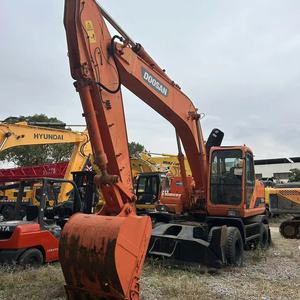 Excavadora Doosan de segunda mano, excavadora hidráulica de ruedas, Doosan, con buen descuento, a la venta, maquinaria de segunda mano, excavadora hidráulica Doosan de rueda de DH210W-7 - Product Image 6