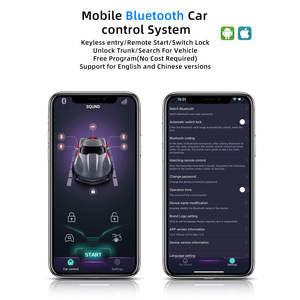 공장 도매 APP 원격 시동 잠금/잠금 해제 단방향 열쇠가없는 항목 12V 휴대 전화 액세스 제어 자동차 경보 시스템 - Product Image 2