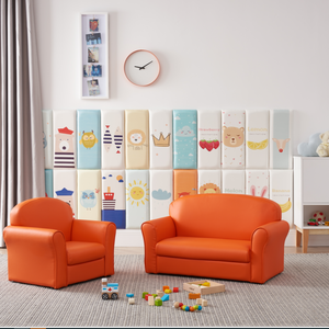 USIT Chỗ Ngồi UV-8299 Mini Kids Sofa Set 2 Chỗ Ngồi Trẻ Em Sofa Đồ Nội Thất 98X44X52 Cm Carton Đáng Yêu Bọt Pvc + Bọt + Ván Ép - Product Image 5