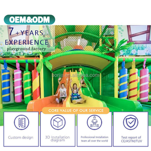 Một cửa Thiết kế vui chơi giải trí công viên trẻ em thương mại trẻ em lớn trong nhà sân chơi Thiết bị mê cung lớn Slide sân chơi trong nhà - Product Image 3