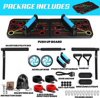 Wellshow-Planche de fitness pliable et multifonction, équipement de gymnastique à domicile, 20 accessoires de fitness