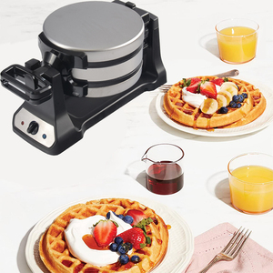 Machine à gaufres rotative belge en acier inoxydable, bouton rapide, 3 signaux sonores, <span class=keywords><strong>gaufrier</strong></span> <span class=keywords><strong>rotatif</strong></span> de 1 pouce d'épaisseur - Product Image 2