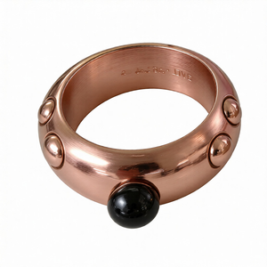 Bracelet jonc noir brillant usiné CNC, fabrication directe usine, pour activités de plein air, OEM Guangdong - Product Image 3