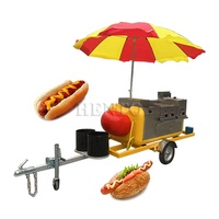 Remorque de nourriture mobile/chariot à hot-dog électrique/chariot à hot-dog à vendre