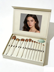 Coffret <span class=keywords><strong>Cadeau</strong></span> de Maquillage Professionnel : Trousse Complète de Pinceaux de Maquillage avec Emballage en Boîte en Carton Imprimée - Product Image 4