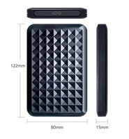 Casing Hard Disk Eksternal ShuoLe Portable 2.5 inci Tipe C, Casing HDD SATA