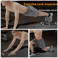 Discos Deslizantes PP de 6 Ruedas para Ejercicios Abdominales, Antideslizantes, para Gimnasio en Casa, Placas Deslizantes para Pilates, Venta al Por Mayor, Fabricante OEM