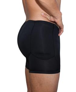 Ingrosso Logo Personalizzato Biancheria intima da uomo Sexy glutei Lifter <span class=keywords><strong>slip</strong></span> <span class=keywords><strong>imbottito</strong></span> Boxer nero di alta qualità traspirante da uomo biancheria intima - Product Image 4
