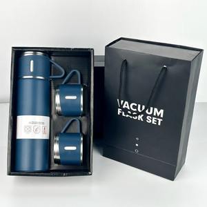 Cadeau Thermos avec 2 tasses Termoslar Termos Termicos Froid/chaud <span class=keywords><strong>Gourde</strong></span> Trois tasses Bouteille Thermos sous vide Café chaud Jk Flask - Product Image 1