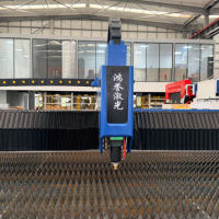 Machine de découpe laser à fibre ultra grand format 12025 sur rail au sol 12000W pour la découpe de longues plaques métalliques