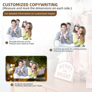 Tùy Chỉnh Giáng Sinh Trang Trí Cá Nhân Ảnh Văn Bản Đồ Trang Trí Tùy Chỉnh Cho Cây Giáng Sinh In Acrylic Quà Tặng Nhà Các Cặp Vợ Chồng - Product Image 3