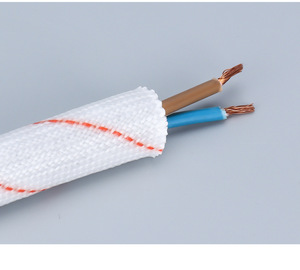 2715 огнестойкая силиконовая Стекловолоконная втулка 1,5 кВ ПВХ термостойкий резиновый стеклянный материал для высоких температур - Product Image 2