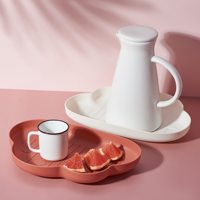 Creatieve Wolkenplaat Plastic Fruit Tropische Stijl Nordic Schotelplaat Fruitachtige Pure Kleur Snackplaat