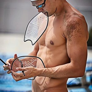 Palmes de natation en plastique transparent léger pour l'entraînement de natation toutes saisons, ajustement standard, palmes de plongée sportives - Product Image 1