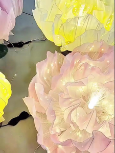 ウェディングデコレーション室内屋外オーガンザ牡丹花電気オープニングクロージング - Product Image 6