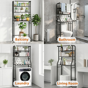 Étagère de rangement pour toilettes, meuble de cuisine, support pour machine à laver, étagère de salle de bain peu encombrante – Prix usine - Product Image 5