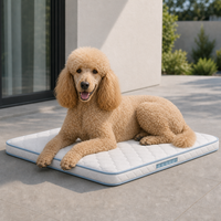 Park-Picknick-Gras-Sonnenuntergang Outdoor-Hundematte mit Flachem Einstieg und Gesteppter Schlaffläche für Mittelgroße Hunde OEM Haustierbett