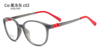 Nouvelles montures de lunettes tendance en gros pour enfants en TR90, en silicone, avec branches réglables