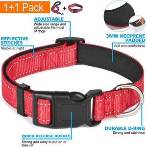 <span class=keywords><strong>Collar</strong></span> reflectante para perros SinSky, venta al por mayor, duradero, elegante, ajustable, de nailon, reflectante para seguridad - Product Image 2