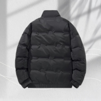 Veste en duvet pour homme personnalisée, veste d'hiver épaisse et chaude, tendance et décontractée, imperméable, col montant pour homme