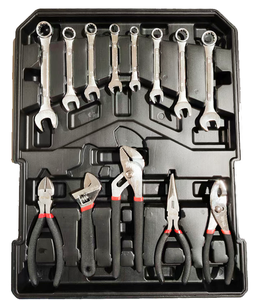 Kit d'outils à douilles en aluminium de haute qualité et durable, 186 pièces, sans fil, coffret rigide, ensemble complet d'outils à main - Product Image 2