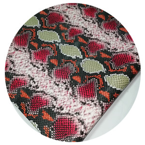 2022 yeni varış mont malzemeleri sahte yılan desen pamuk taban PU deri kumaş seksi etek veya pantolon kullanılmış - Product Image 1