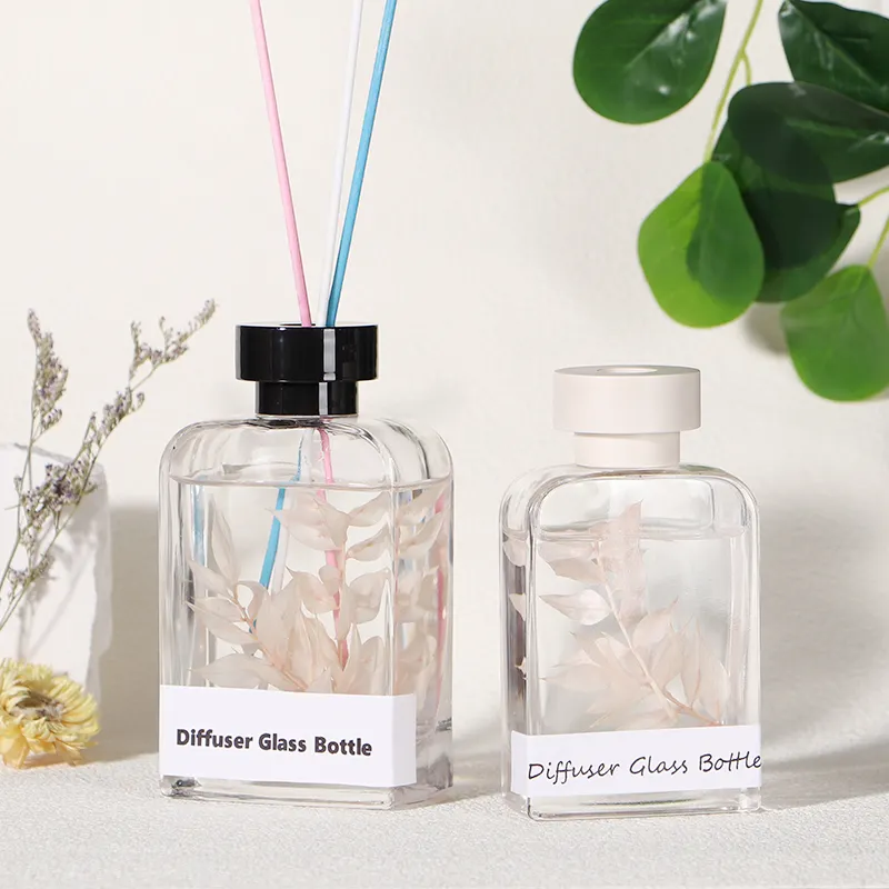 Neue 120 ml 200 ml 350 ml durchsichtige leere glasflaschen für blumen natürlichen schilf aroma diffusor neuer stil heimleben