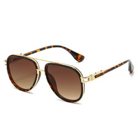 Luxueux nouvelle mode classique affaires Style lunettes de soleil pour hommes femmes haute qualité or Anti-éblouissement pour la photographie de rue voyage