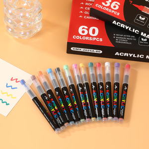 ปากกามาร์คเกอร์อะคริลิคสำหรับวาดเขียนขนาด 0.7 มม. ขายส่ง 120 สี ชุดปากกาสีอะคริลิคแบบถาวรสำหรับเขียนบนกระดาษ - Product Image 3