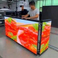 Pantalla LED Móvil Plegable Personalizada para DJ con Ruedas Universales, Pantalla Flexible GOB HD de Alto Brillo, Control por Aplicación Móvil