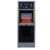 Machine de pose de semelles automatique à station unique à pression d'air, type airbag de sécurité, avec couvercle de fer à vide, pour la pressage de semelles de chaussures
