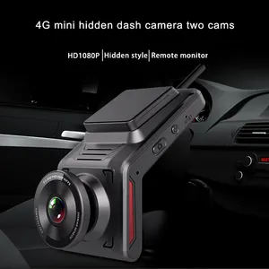 Due camme visione notturna 4g macchina fotografica dell'automobile con wifi gps che segue misura cmsv6 per la gestione della flotta del veicolo