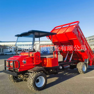 Camion benne à quatre roues diesel rouge Jining Motong, capacité de charge 1-10t, transmission manuelle, pour la construction - Product Image 2