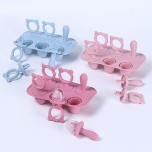 Molde de silicona reutilizable y portátil para helados y paletas de bebé, para snacks de dentición - Mordedores de bebé para refrescar y masticar - Product Image 2