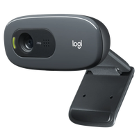 Logi-tech WEBcam HD C270 berkabel USB, mikrofon bawaan untuk kantor HD 720p 30 FPS untuk kamera konferensi Video Web PC