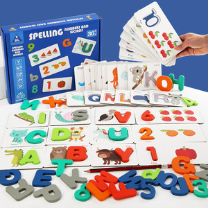 <span class=keywords><strong>Gioco</strong></span> <span class=keywords><strong>di</strong></span> Ortografia in Legno per Bambini, Giocattolo Educativo per l'Apprendimento delle Lettere Inglesi e della Matematica - Product Image 2