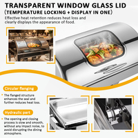 Gewerblicher Chafing Dish aus Edelstahl, Buffet-Warmhaltebehälter-Set für Catering, Hotel und Restaurant