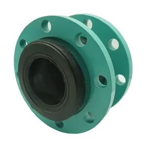 DN100 flanged type rubber expansion soft joint coupling arch rubber ducting expansion joint