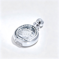 Flacon de parfum en cristal doré arabe 50 ml avec bouchon et compte-gouttes en métal doré
