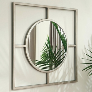 Wholesale Contemporary Oversize square Metal <strong>Mirror</strong> Wall Iron <strong>Craft</strong> Art <strong>Mirror</strong> Supplier - Product Image 1