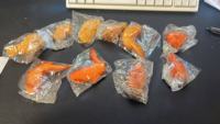 Modèle de nourriture frite en PVC, jambe de poulet simulée, prêt à l'emploi, transfrontalier