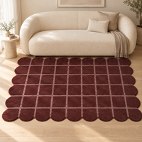 Tapis de salon moderne au design personnalisé, style vintage, fabriqué à la main, en laine tuftée, de luxe minimaliste haut de gamme