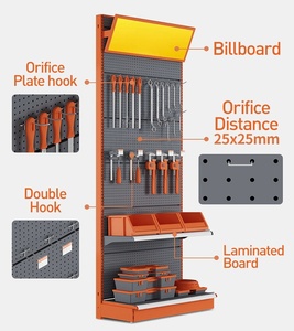 Heavy Duty Supermarket Tools <b>Display</b> Racks Metallic Perforated for Hanging Hardware Store <b>Shelves</b> <b>Display</b> - Product Image 2