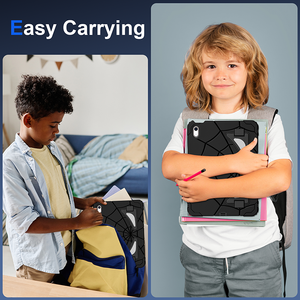 Funda Universal de Silicona a Prueba de Golpes para <span class=keywords><strong>iPad</strong></span> 10.ª Generación 10.9 2022 <span class=keywords><strong>A2696</strong></span> / 11.ª Generación A16 2025 A3354, con Soporte Plegable para Niños - Product Image 2