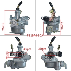 Alta qualità PZ19 CD110 Motorcycmotorcycle accessori nuovo 125cc carburatore e <span class=keywords><strong>tenda</strong></span> piatta per motocicli - Product Image 2