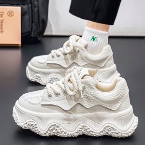 Nouvelles Chaussures de Sport Respirantes en Cuir pour Hommes et Femmes 2025 – Baskets Tendance à Semelle Épaisse pour Jeunes, Chaussures Décontractées de Course Style « Dad Shoes » - Product Image 2