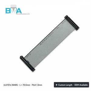 间距 2.00mm 20 针 IDC 扁平带状电缆 80MM/0.26ft 灰色 UL21016 用于服务器和工业数据通信 - Product Image 4