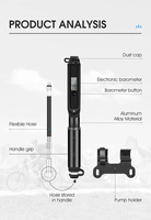 Pompe à vélo électrique sans fil portable de haute qualité, valve Schrader/Presta, gonfleur de pneus pour vélos