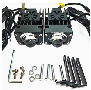 Automotive Kühlergrill-Scheinwerfer Vollweiß Fernweiß Motorrad Elektroroller LKW Gelb Dual-Licht Nebelscheinwerfer - Product Image 2