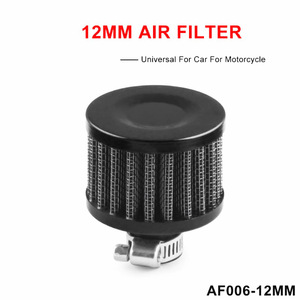Filtro de aire con forma de hongo de 12 mm, negro, plateado, azul, rojo, con patrón de carbono, para reemplazo y reparación AF015 - Product Image 4